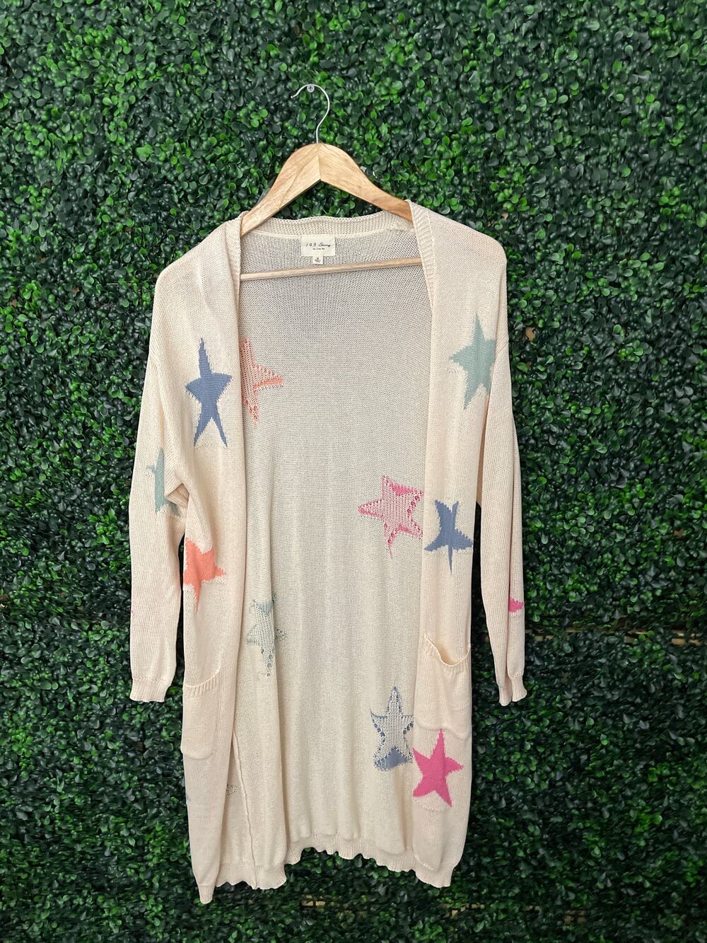 143 Story by Line Up, thin long cardigan, women’s size S